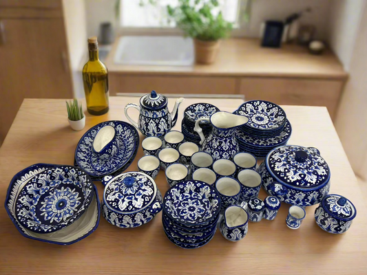 Handcrafted Complete Dinner Set (56 pcs)